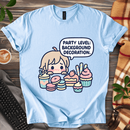 Party Level: Background Decoration T-Shirt