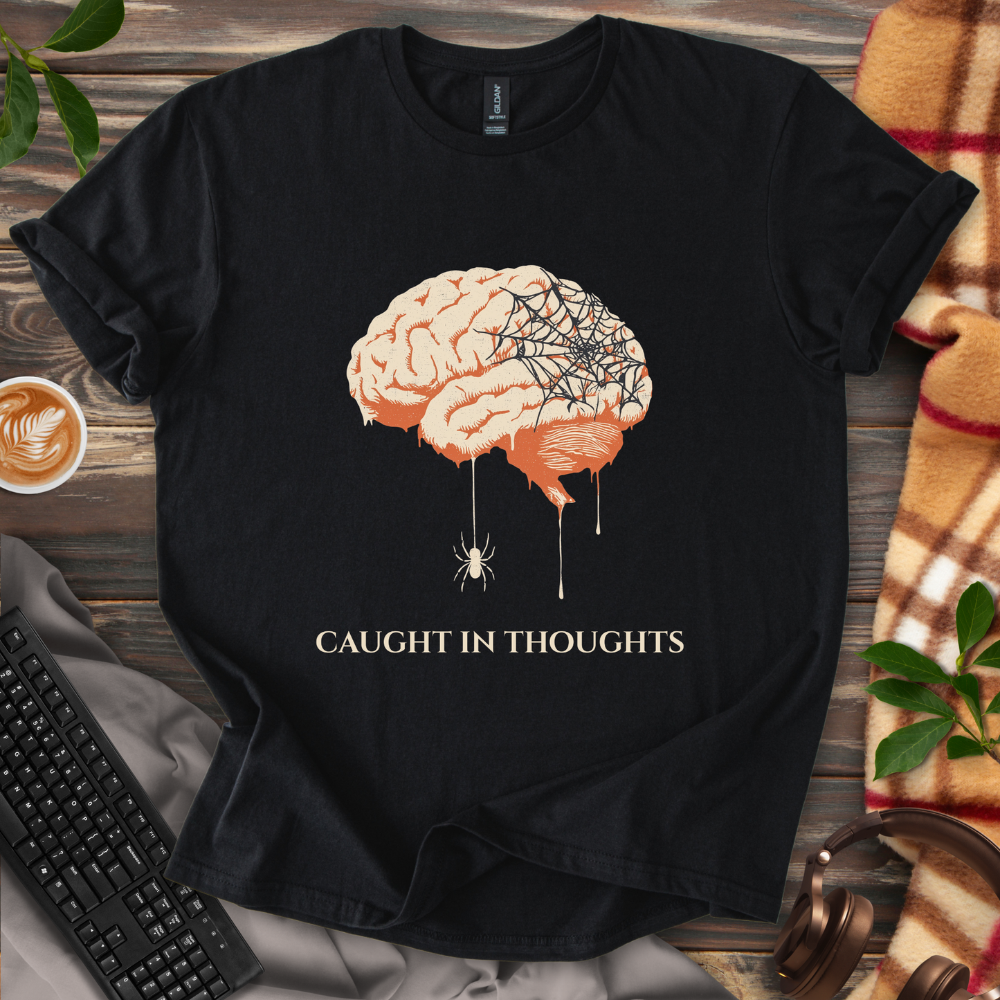 🕸️ Caught in Thoughts T-Shirt