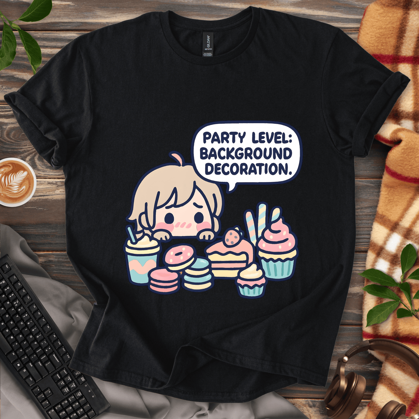 Party Level: Background Decoration T-Shirt