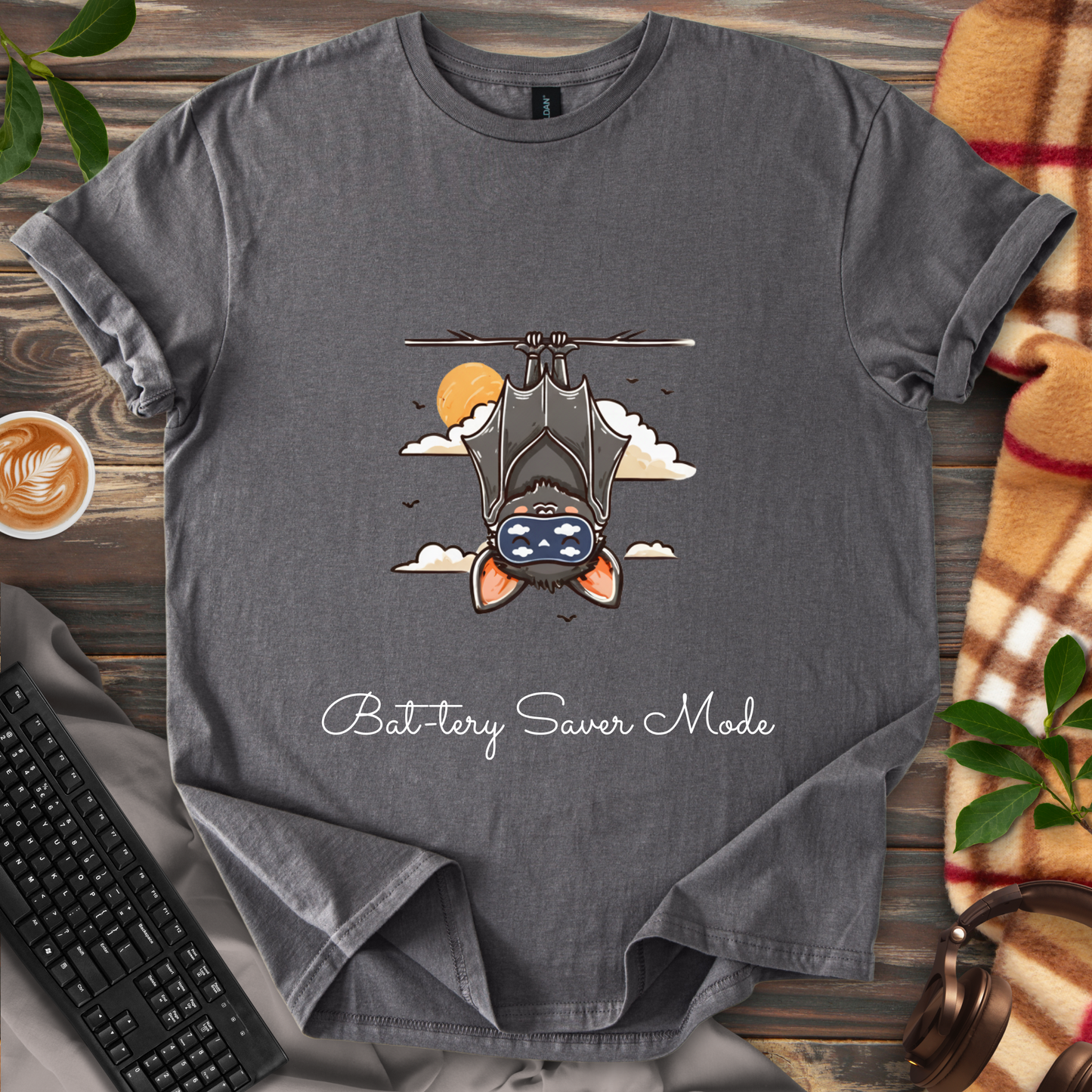 🦇 Bat-tery Saver Mode T-Shirt