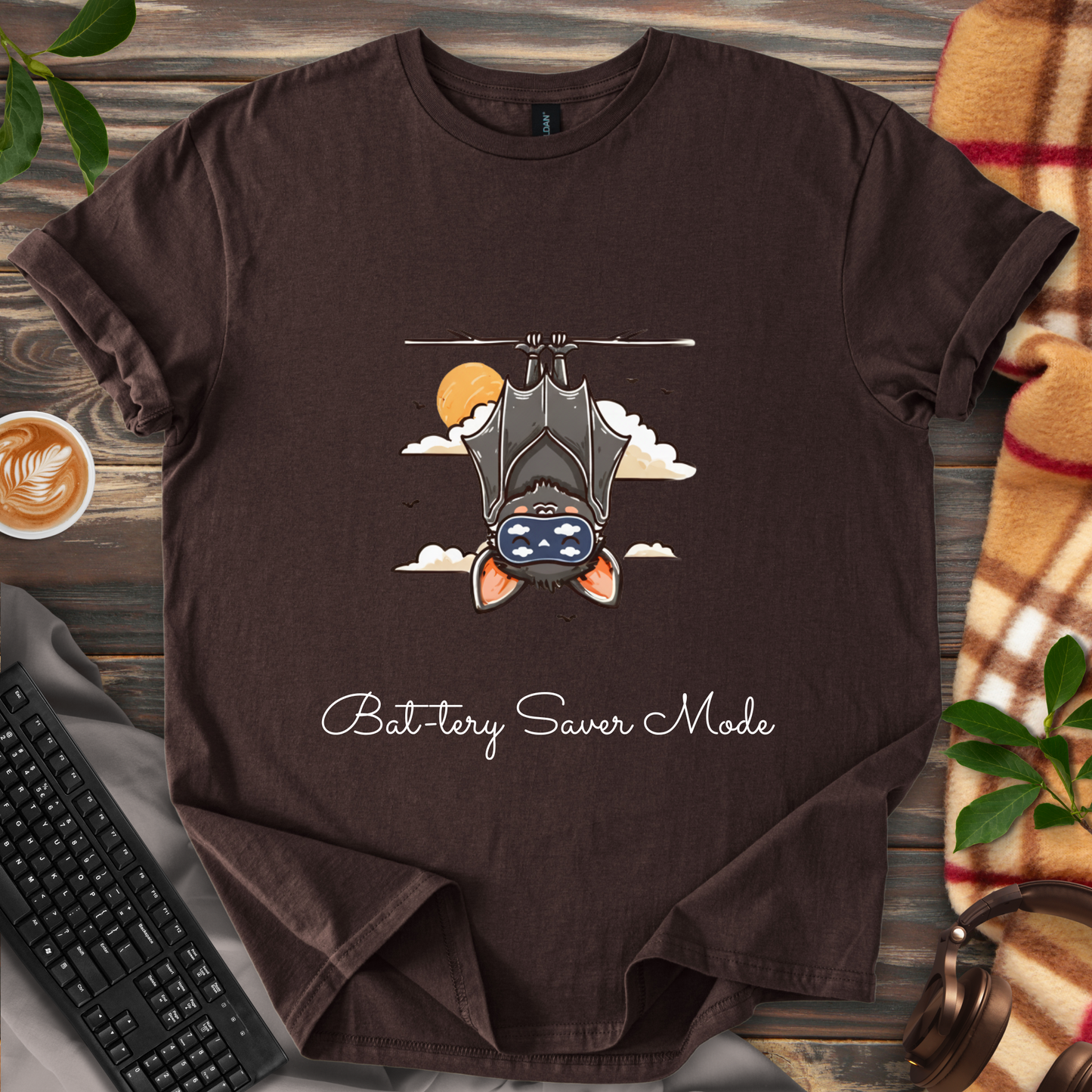 🦇 Bat-tery Saver Mode T-Shirt