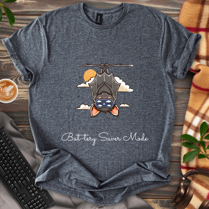 🦇 Bat-tery Saver Mode T-Shirt