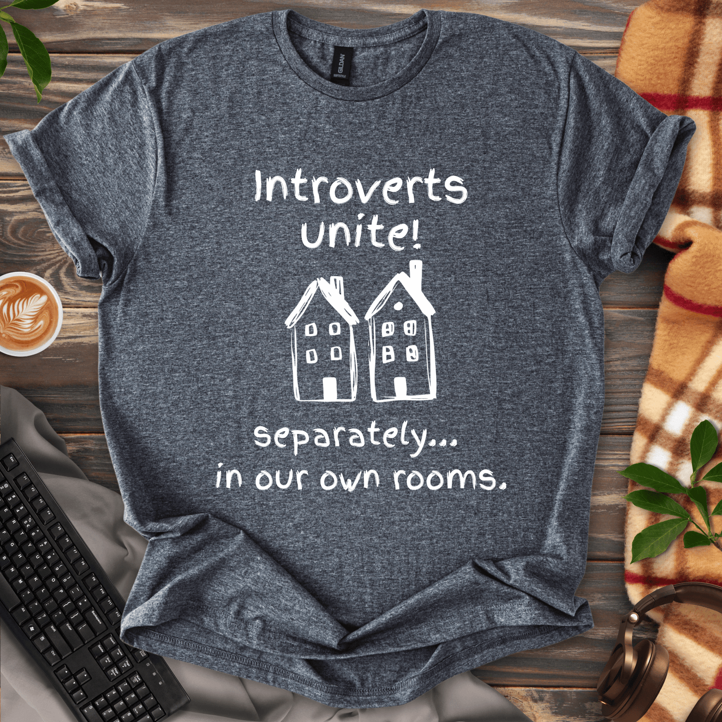Introverts Unite...Separately. T-Shirt