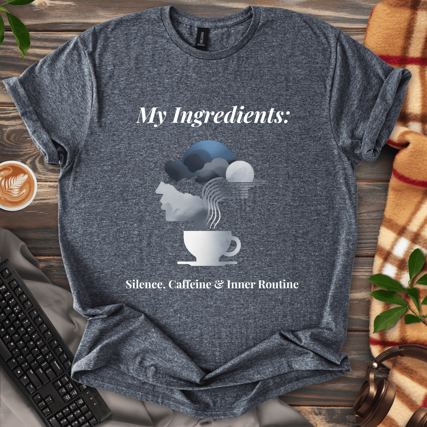 Silence, Caffeine, & Inner Routine T-Shirt