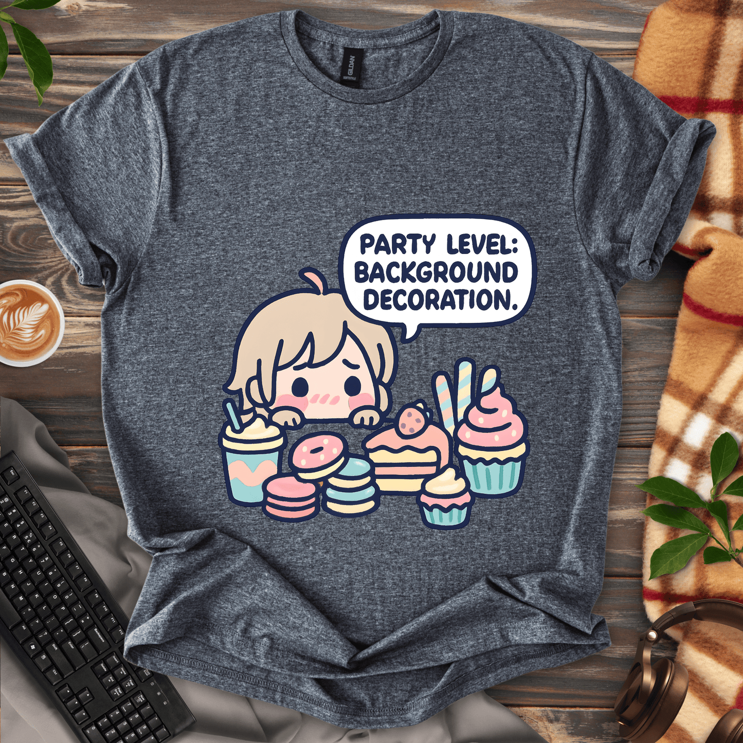 Party Level: Background Decoration T-Shirt