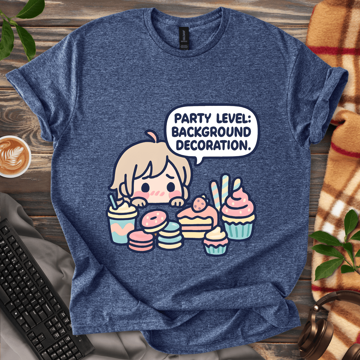 Party Level: Background Decoration T-Shirt