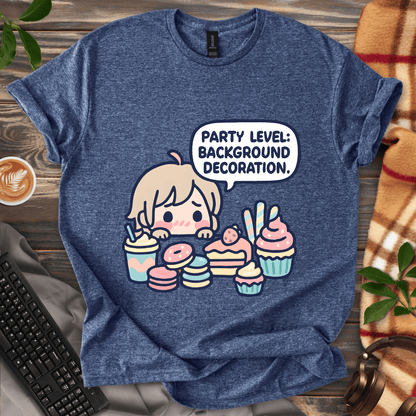 Party Level: Background Decoration T-Shirt