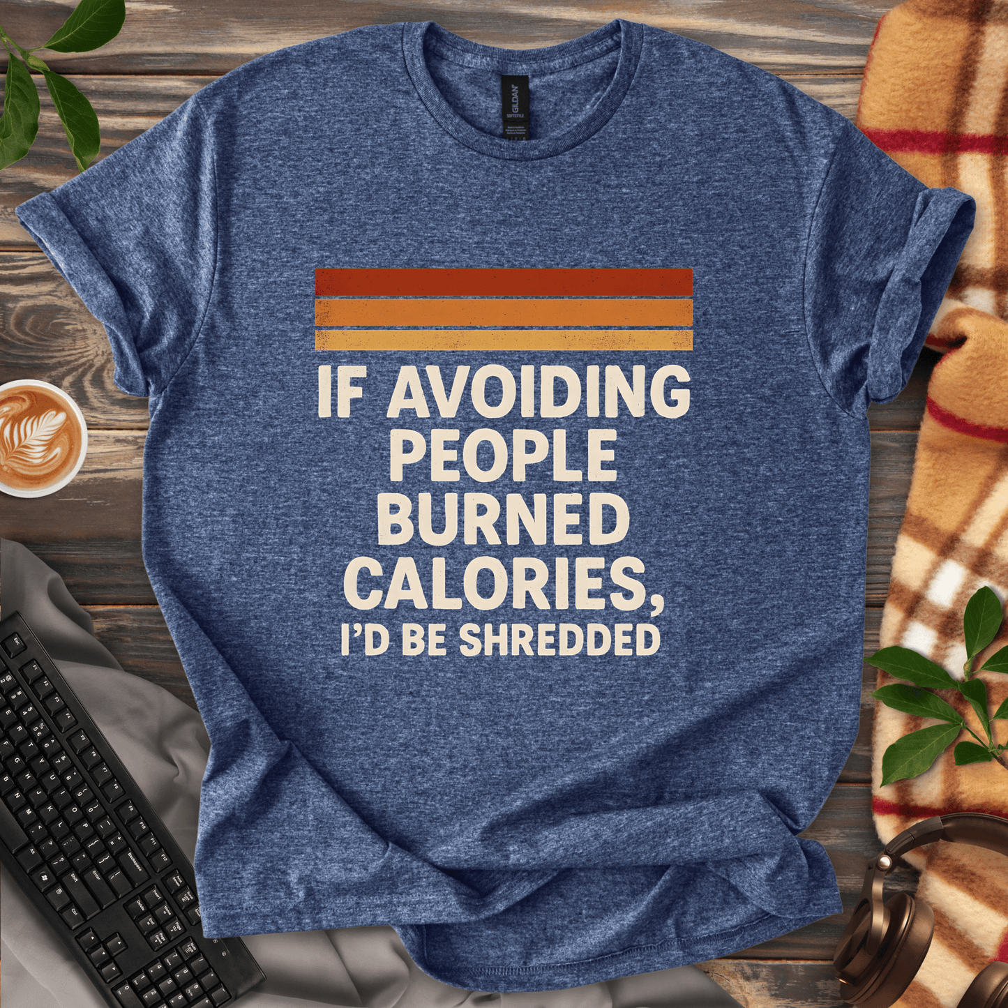 Avoiding People to get Shredded T-Shirt