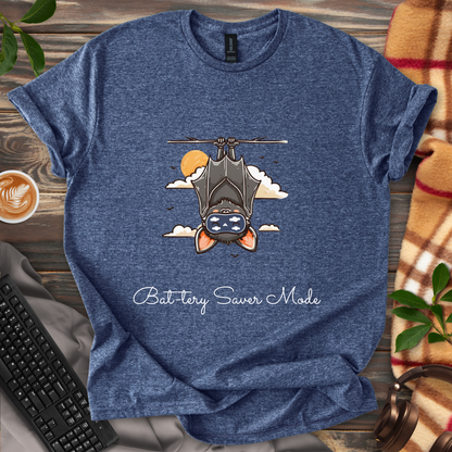 🦇 Bat-tery Saver Mode T-Shirt