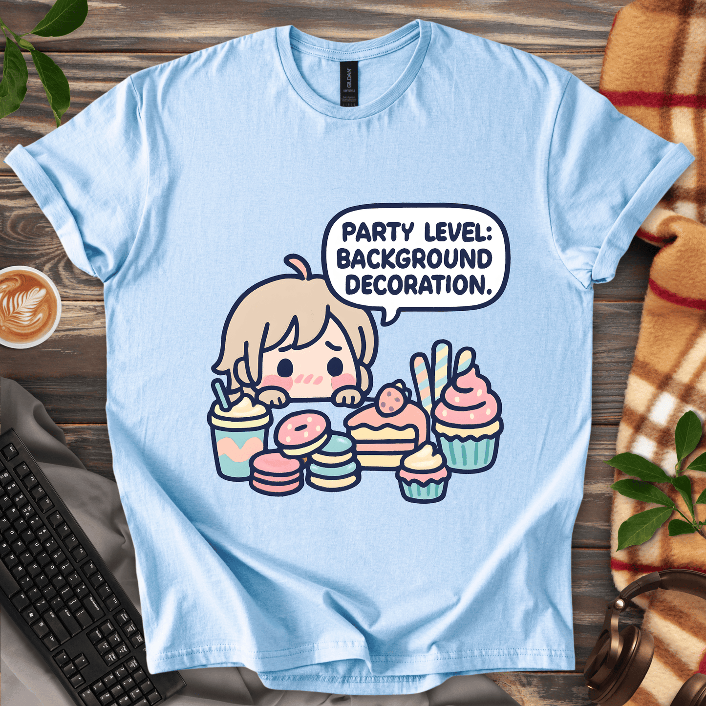 Party Level: Background Decoration T-Shirt