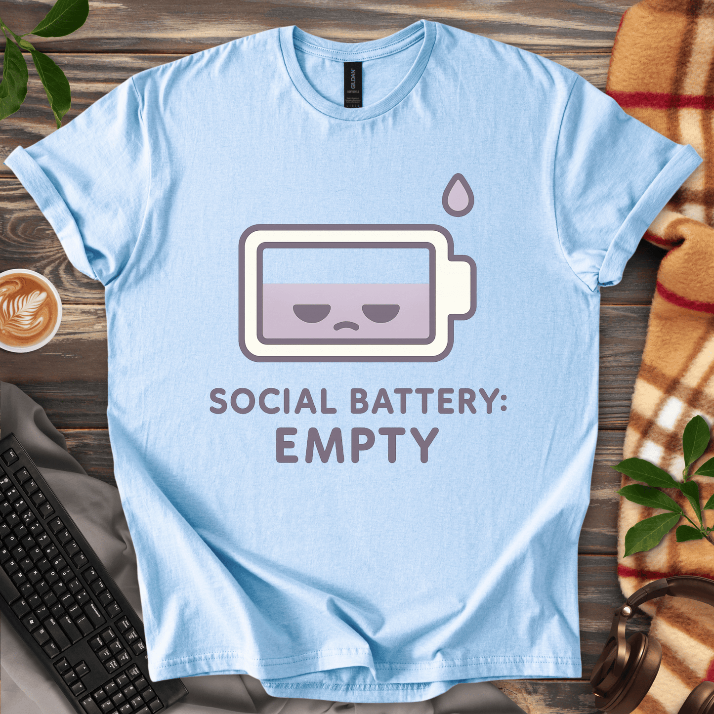Social Battery: Empty T-Shirt