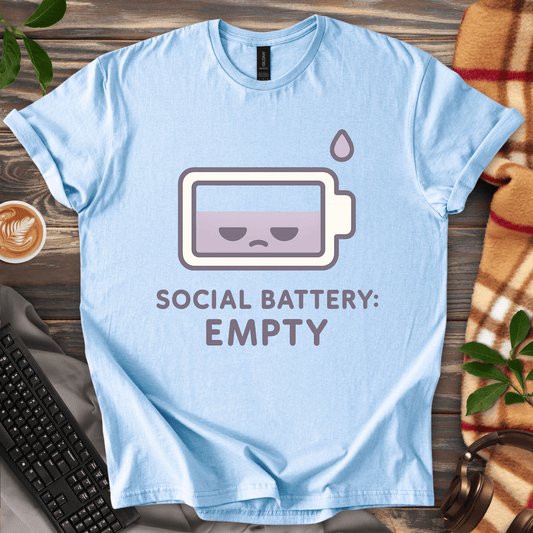 Social Battery: Empty T-Shirt