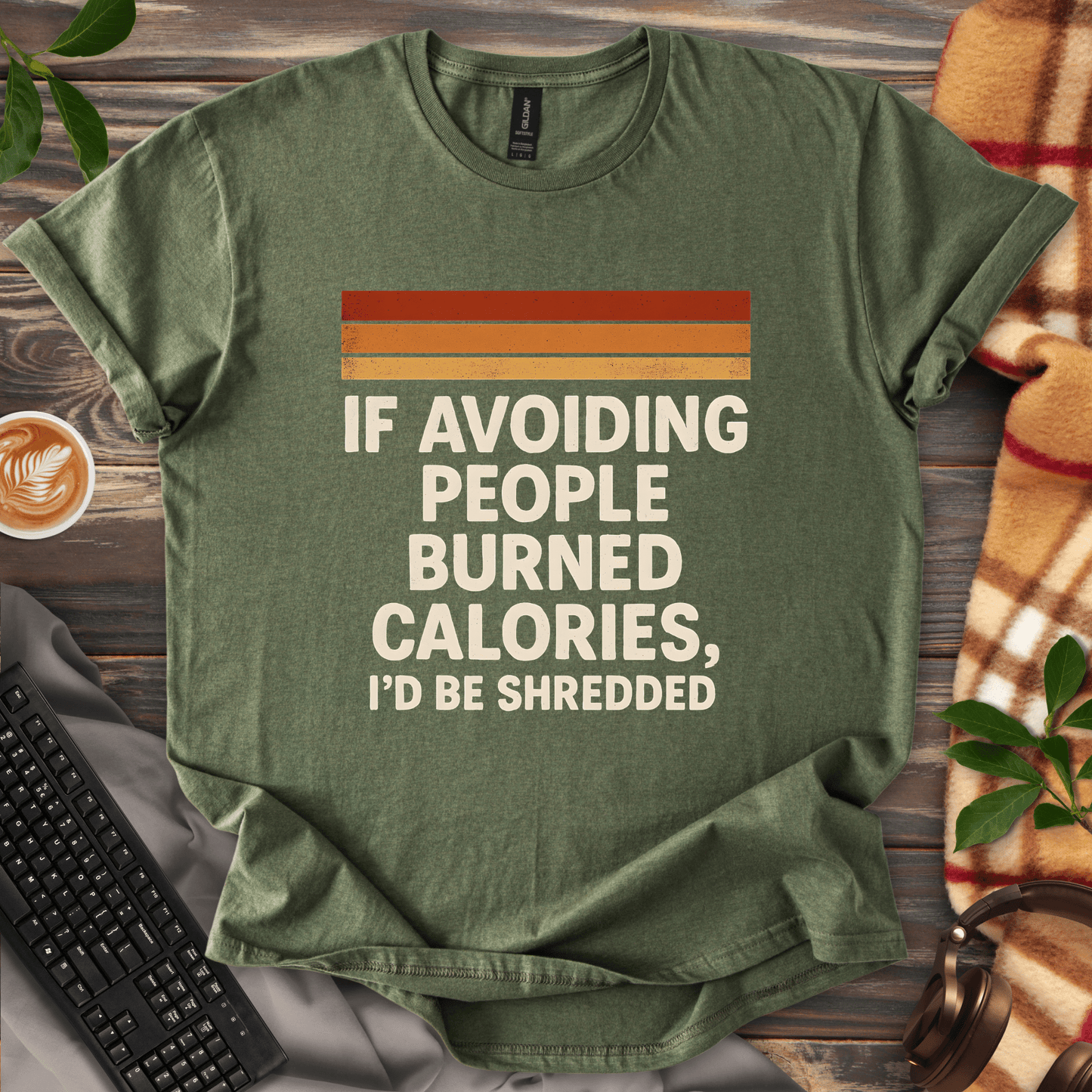 Avoiding People to get Shredded T-Shirt