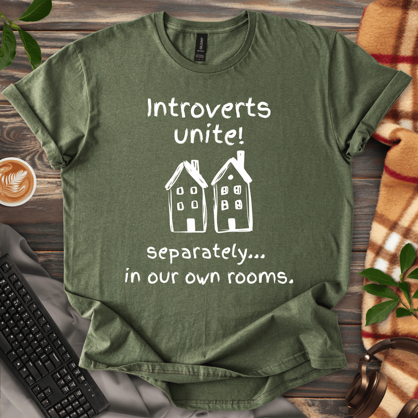 Introverts Unite...Separately. T-Shirt
