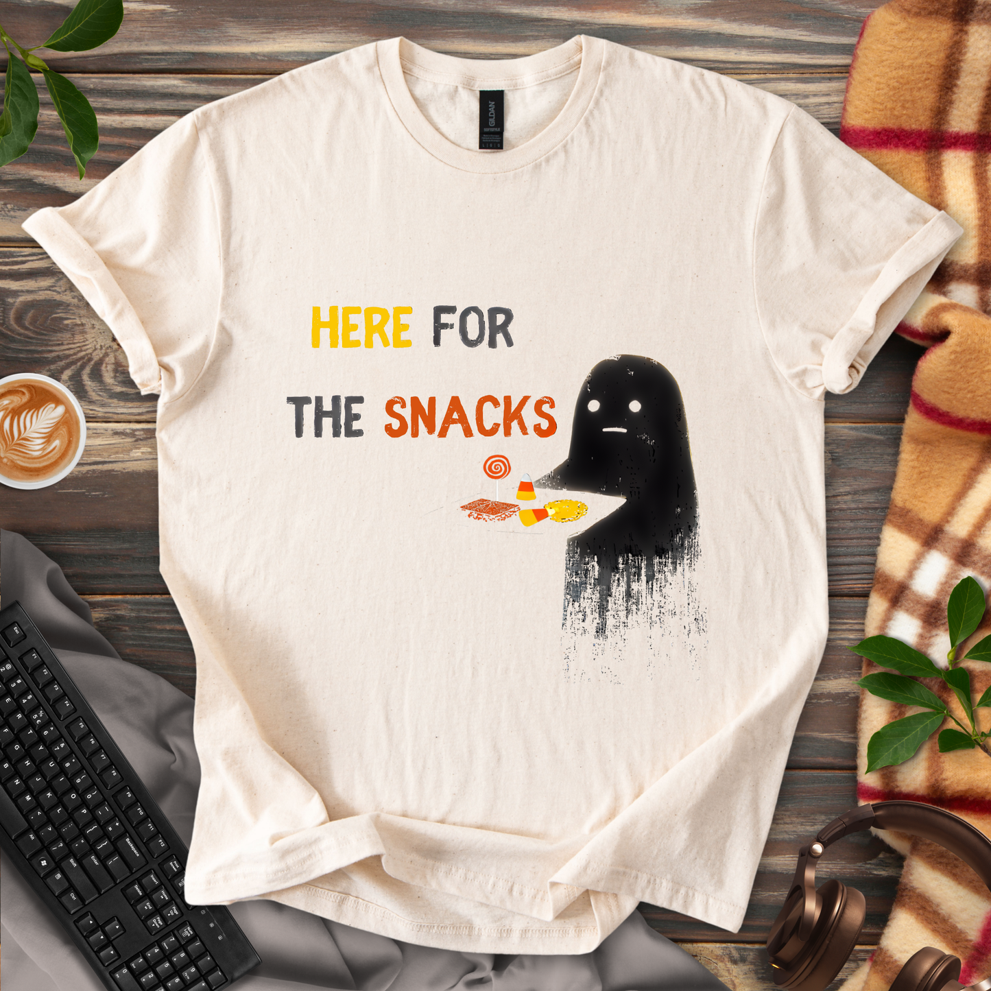 👻 Here for the Snacks T-Shirt