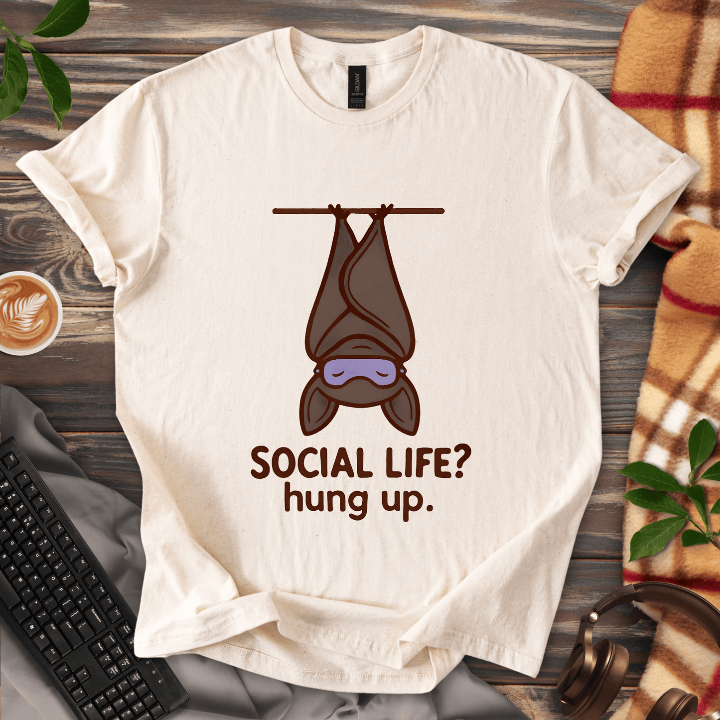Social Life? Hung Up.  T-Shirt