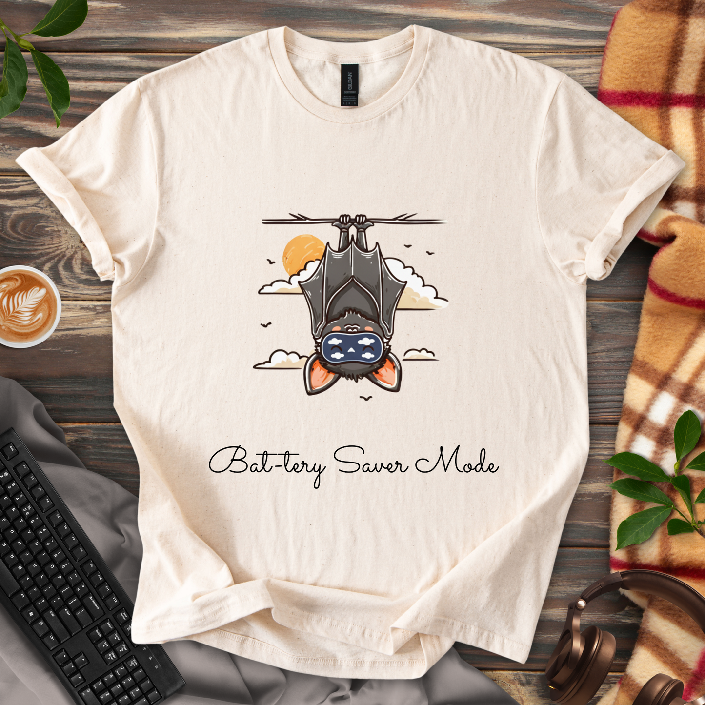 🦇 Bat-tery Saver Mode T-Shirt