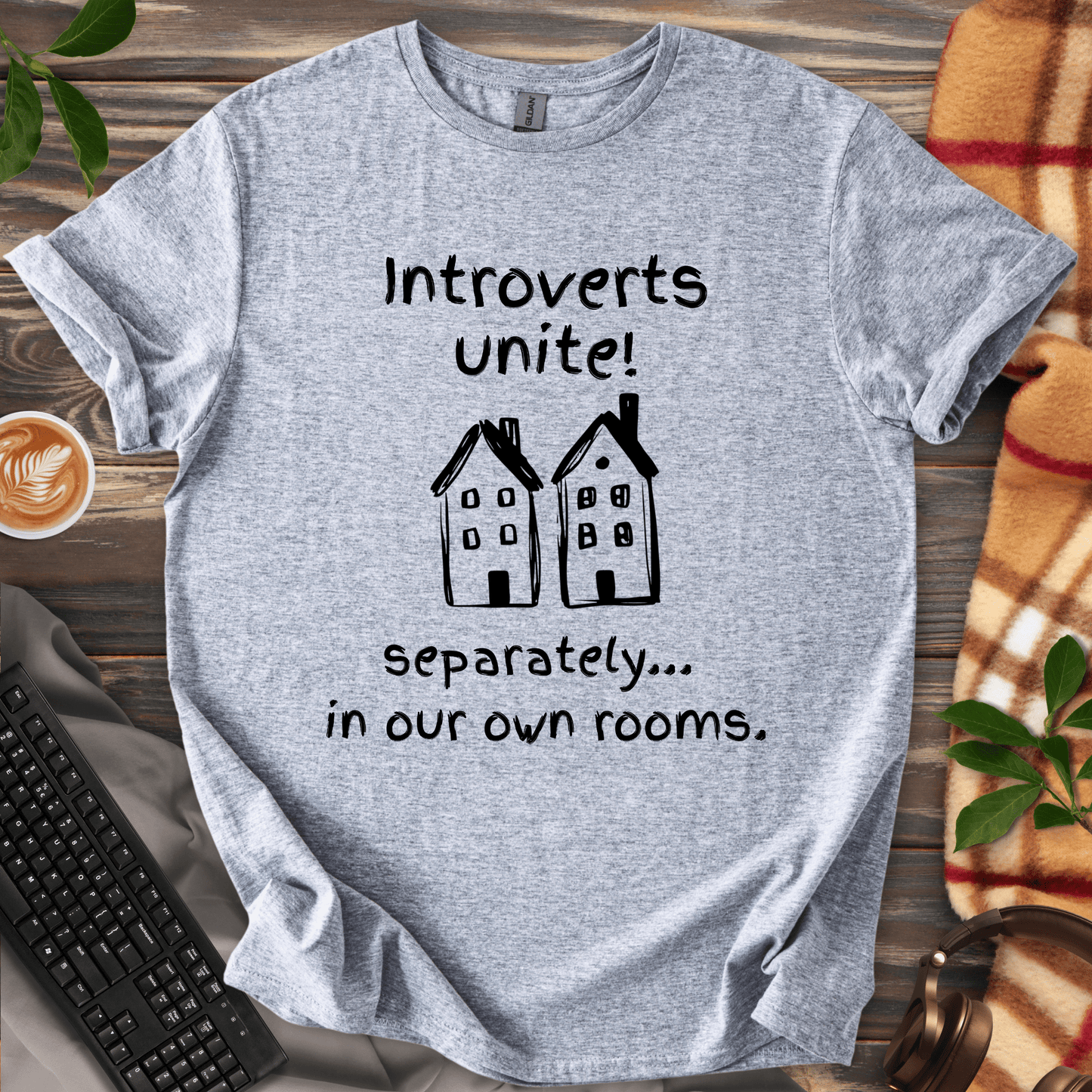 Introverts Unite...Separately. T-Shirt