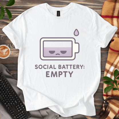 Social Battery: Empty T-Shirt