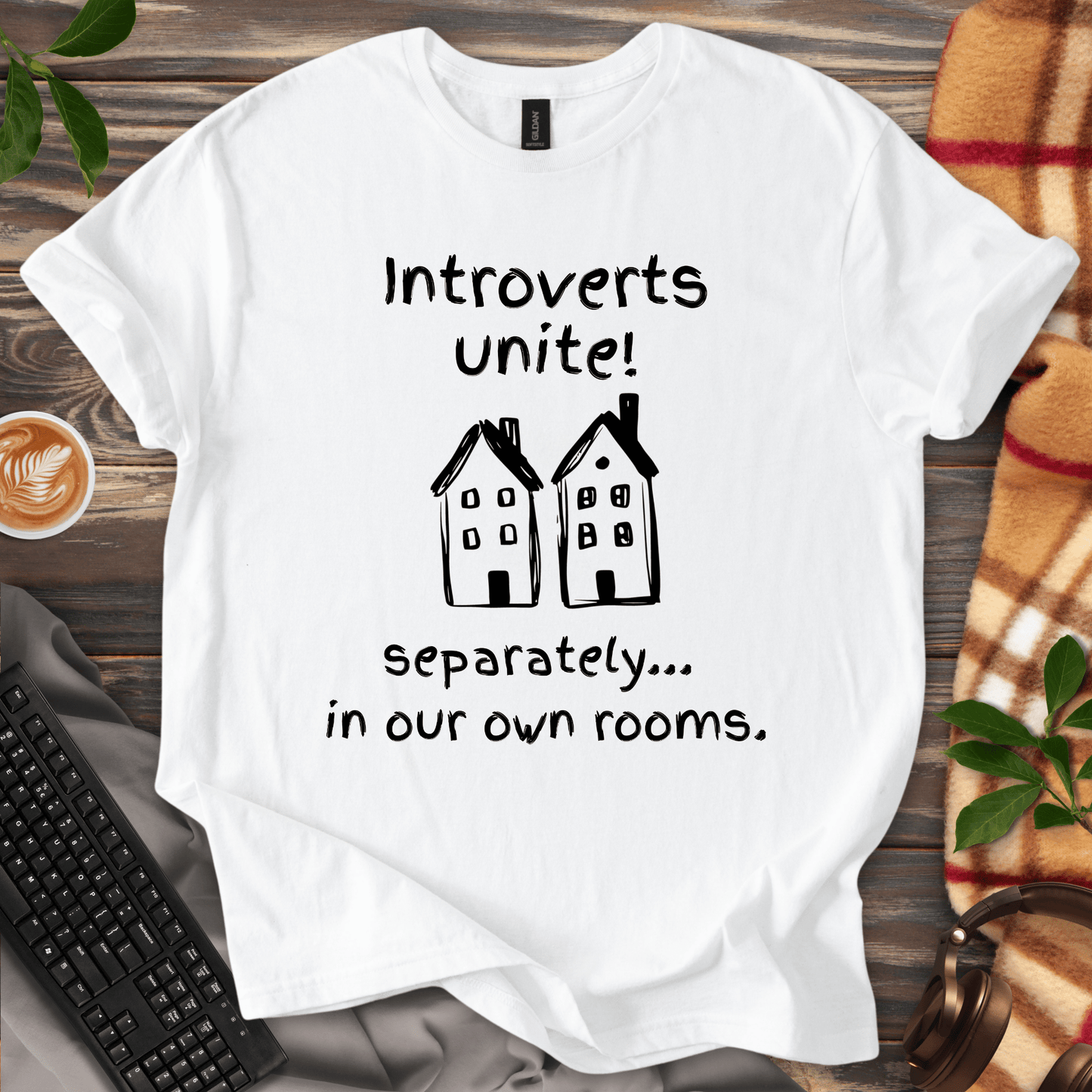 Introverts Unite...Separately. T-Shirt